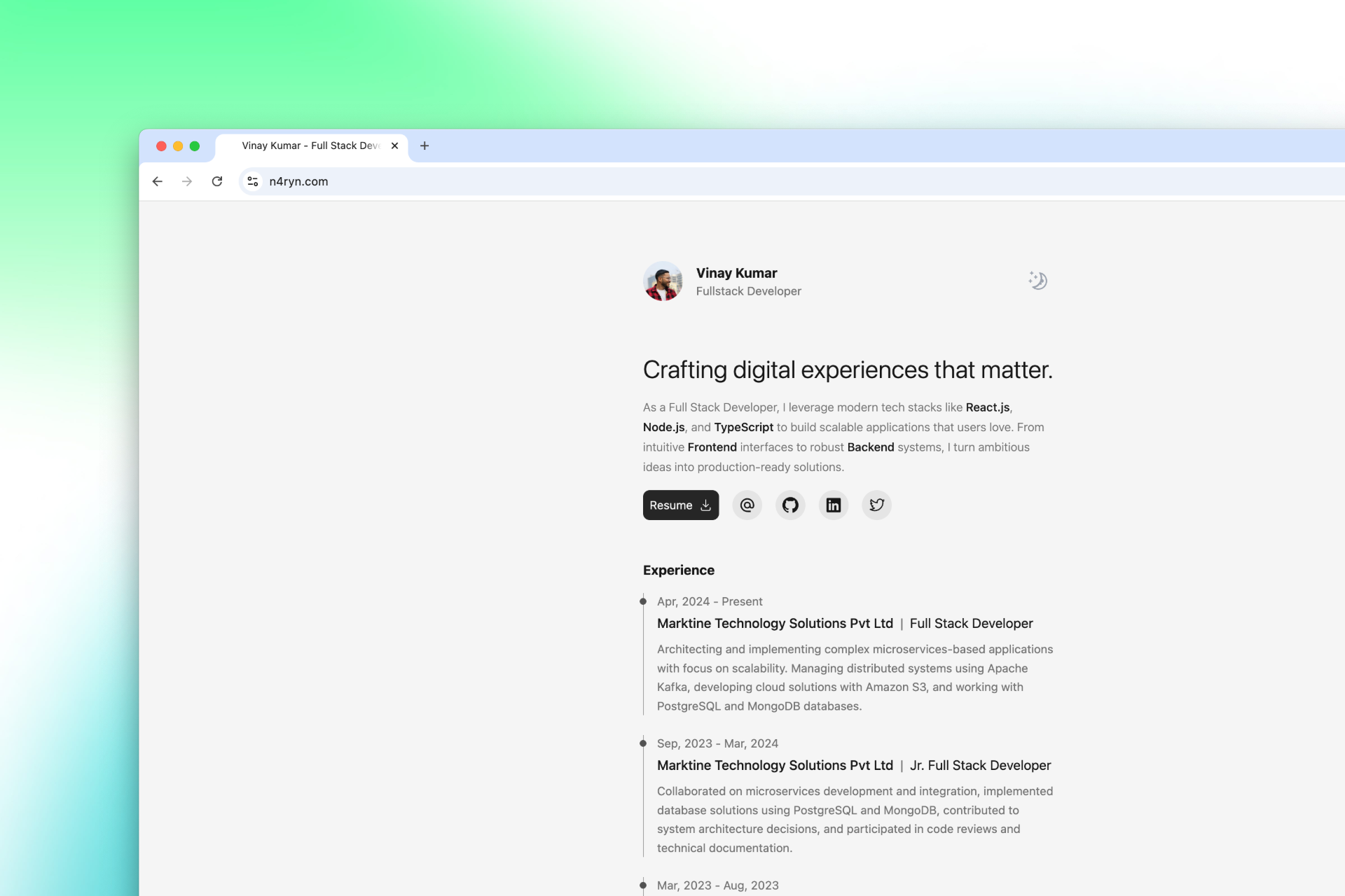 Dev Portfolio